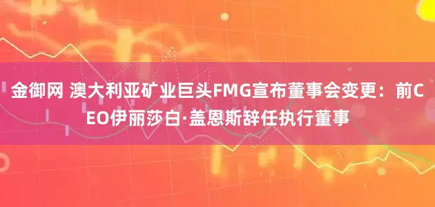 金御网 澳大利亚矿业巨头FMG宣布董事会变更：前CEO伊丽莎白·盖恩斯辞任执行董事